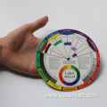 Dia 140MM color wheel Paper Card